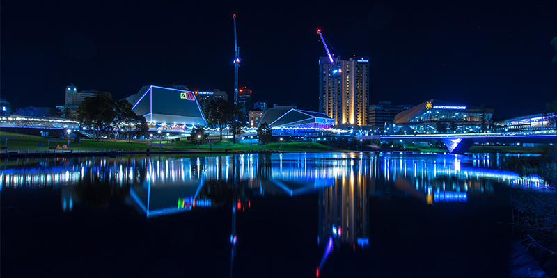 Adelaide by night.